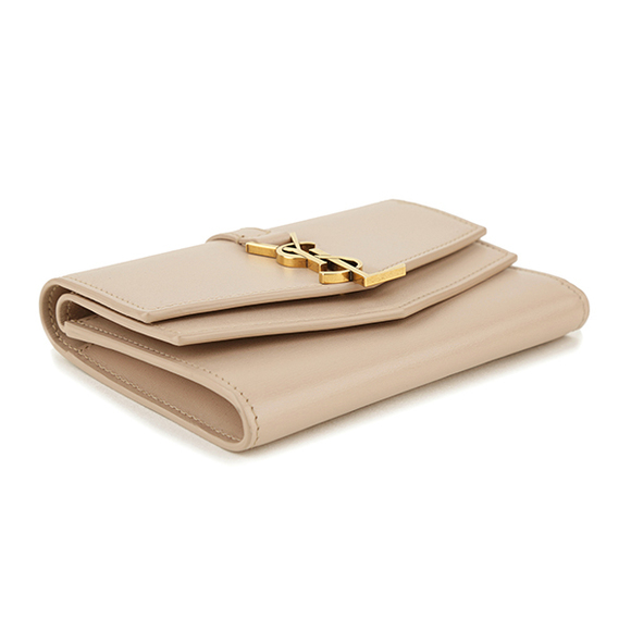 Saint Laurent Sulpice Card Case Leather Beige - Picture 3 of 8